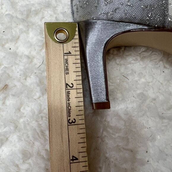 Touch‎ of Nina High Heels Womens 7.5 Silver Transparent Sparkles Synthetic - Picture 4 of 9